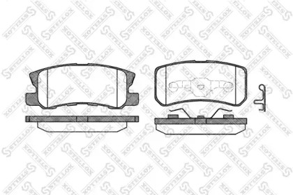 Комплект тормозных колодок STELLOX 814 002B-SX